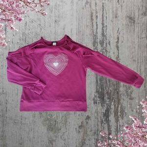 Size small VENUS open shoulder sweatshirt.